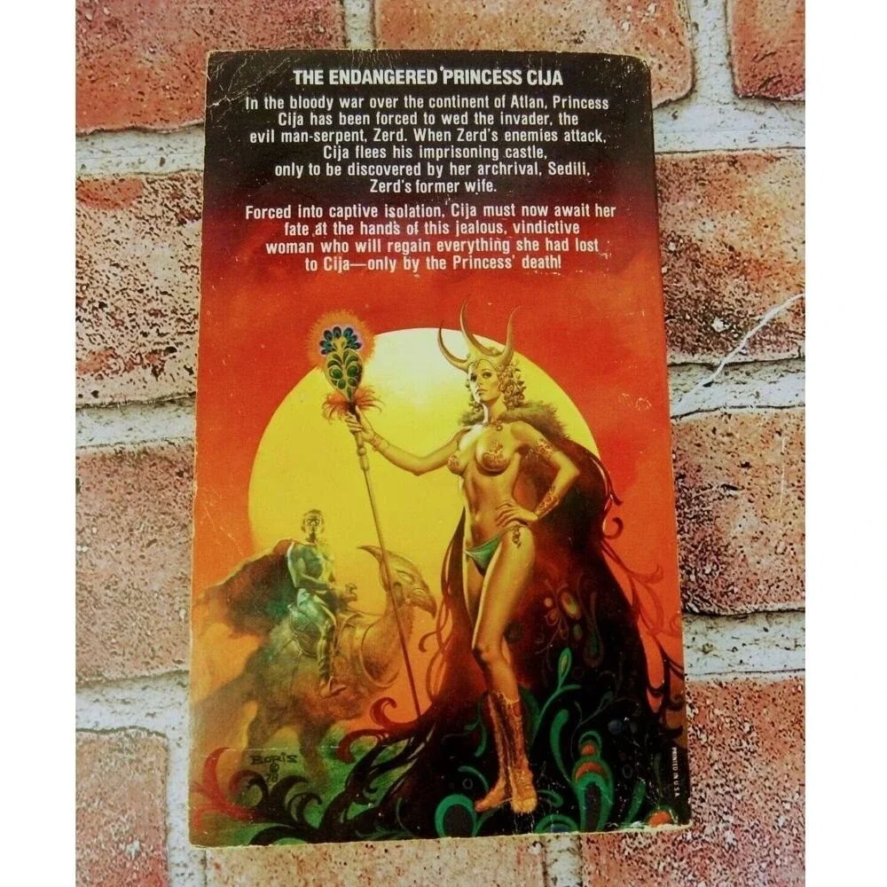 Atlan 1979 PB Jane Gaskell 1st Pocket Vtg‎ Fantasy Atlantis Sword & Sorcery